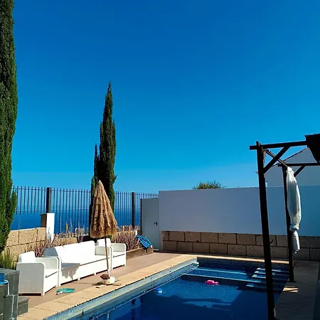 Luxury Sea Views Heated Pool Private Jacuzzi Wifi Bbq Parking Tennis Court * Candelaria