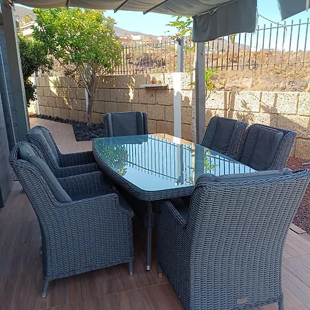 Luxury Sea Views Heated Pool Private Jacuzzi Wifi Bbq Parking Tennis Court * Candelaria