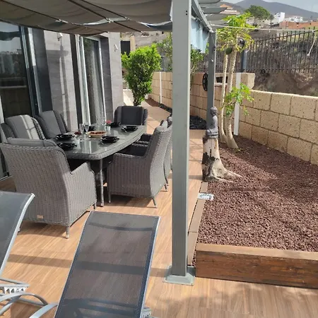 Vila Luxury Sea Views Heated Pool Private Jacuzzi Wifi Bbq Parking Tennis Court Candelaria